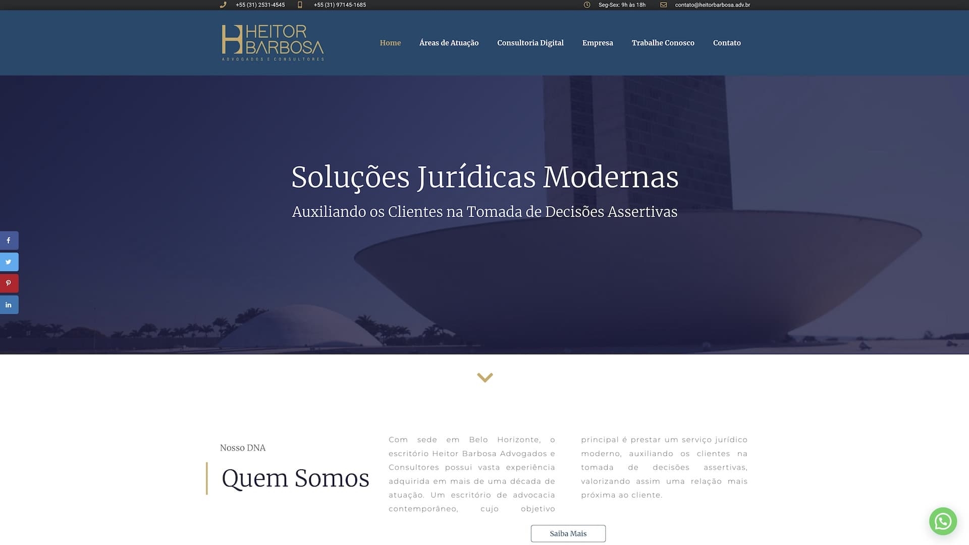 Site de Heitor Barbosa Advocacia