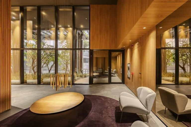 Hall de entrada do Edifício Jardins, Construtora Caparaó